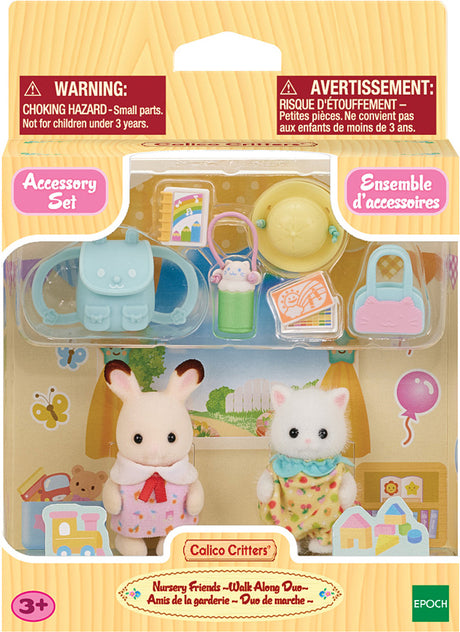 Calico Critters Nursery Friends Walk Along Duo