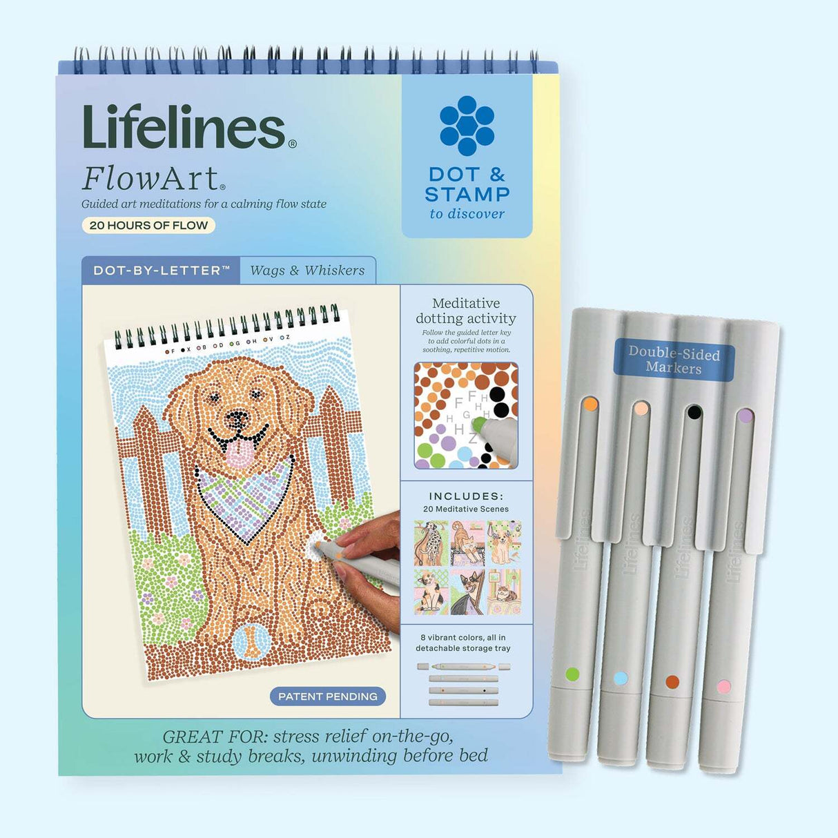 Lifelines FlowArt Dot-By-Letter - Wags & Whiskers