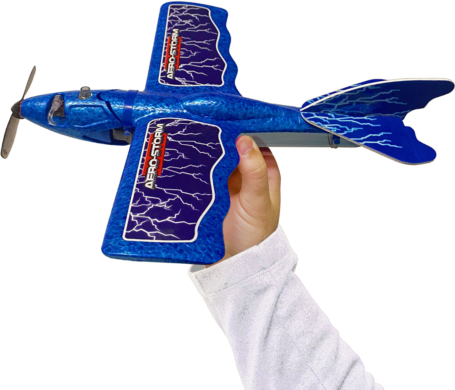 Aero-Storm Aerobatic Stunt Plane - Blue - Toy Box Michigan