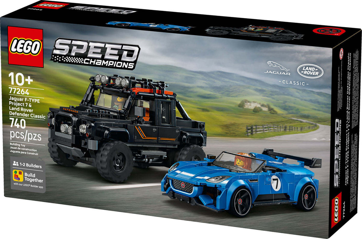 SPEED CHAMPIONS Jaguar F-TYPE Project 7 & Land Rover Defender Classic