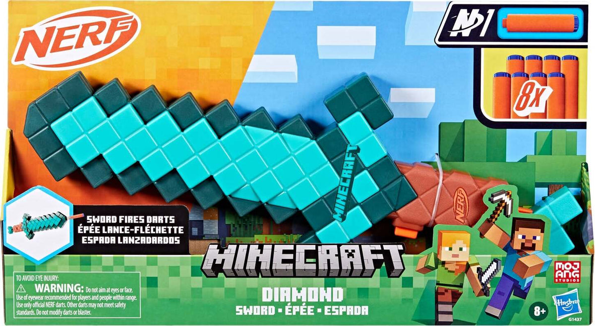 NERF Minecraft Diamond Sword