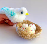 Fuzzy Friends Bird with Babies