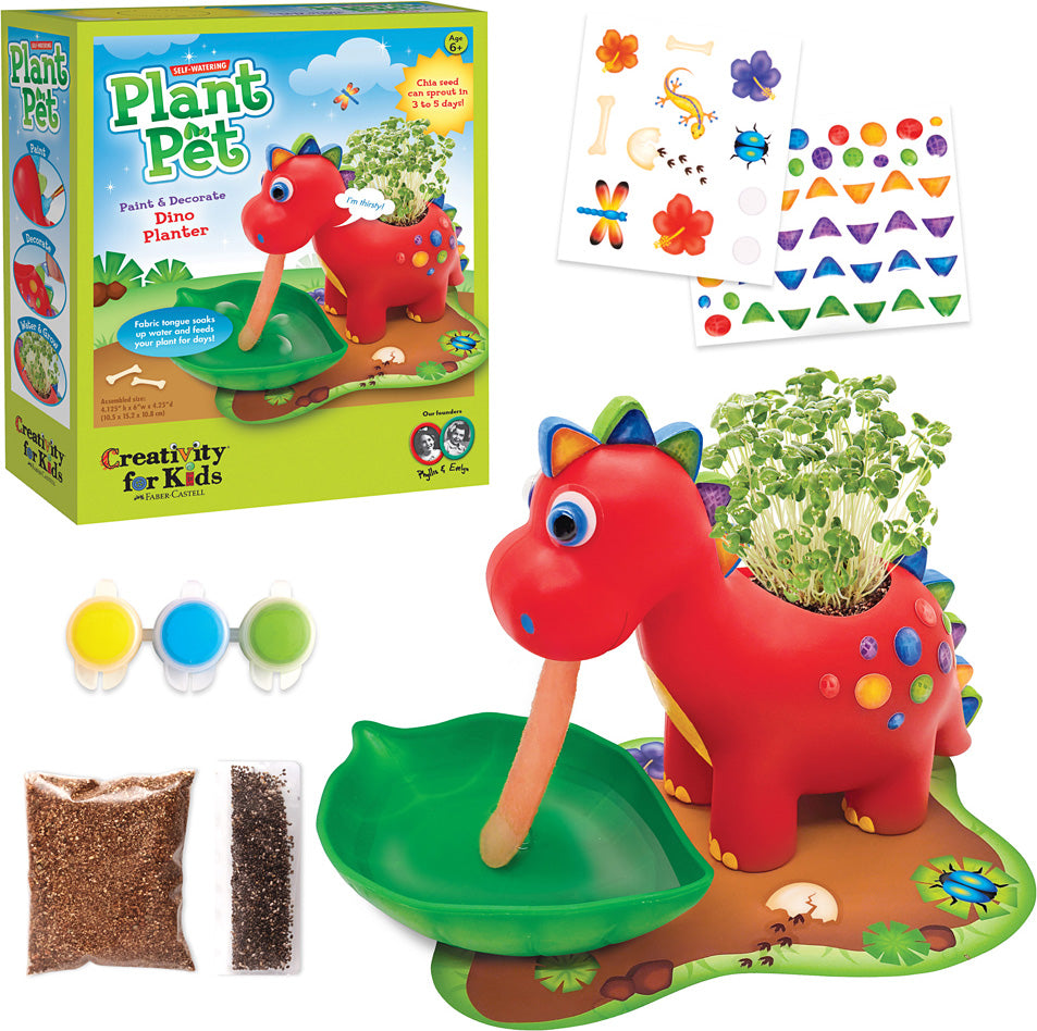 plastic dinosaur planter Plant Pet - Dino Planter