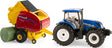 New Holland 1:32 Scale T6.180 Tractor and Roll-Belt 560 Round Baler Toy Set