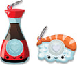 OMG Mega Pop Best Friend Keychains - Sushi and Soy Sauce