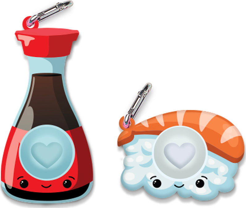 OMG Mega Pop Best Friend Keychains - Sushi and Soy Sauce