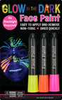 Glow In The Dark Face Paint Stix  3 Pack