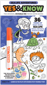 The Original Yes and Know Invisible Ink Trivia Game Books: Sea Life Adventures