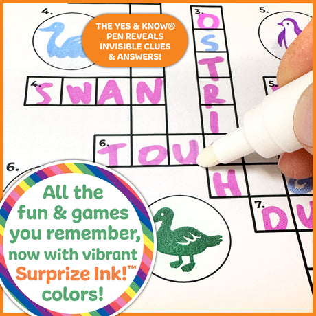 The Original Yes and Know Invisible Ink Trivia Game Books: Sea Life Adventures