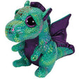Ty Beanie Boos Cinder The Green Dragon Plush