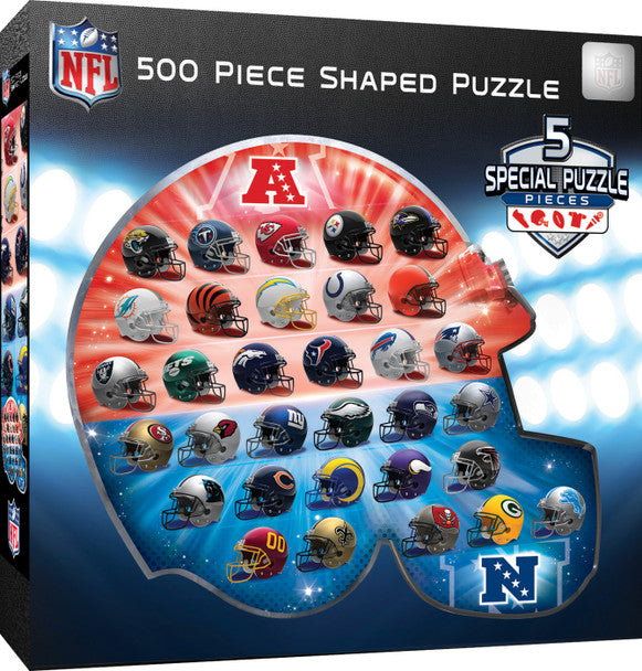 500 pc NFL Helmet Shaped