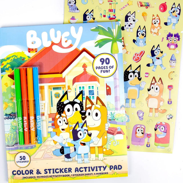 Bluey Color and Sticker Playset