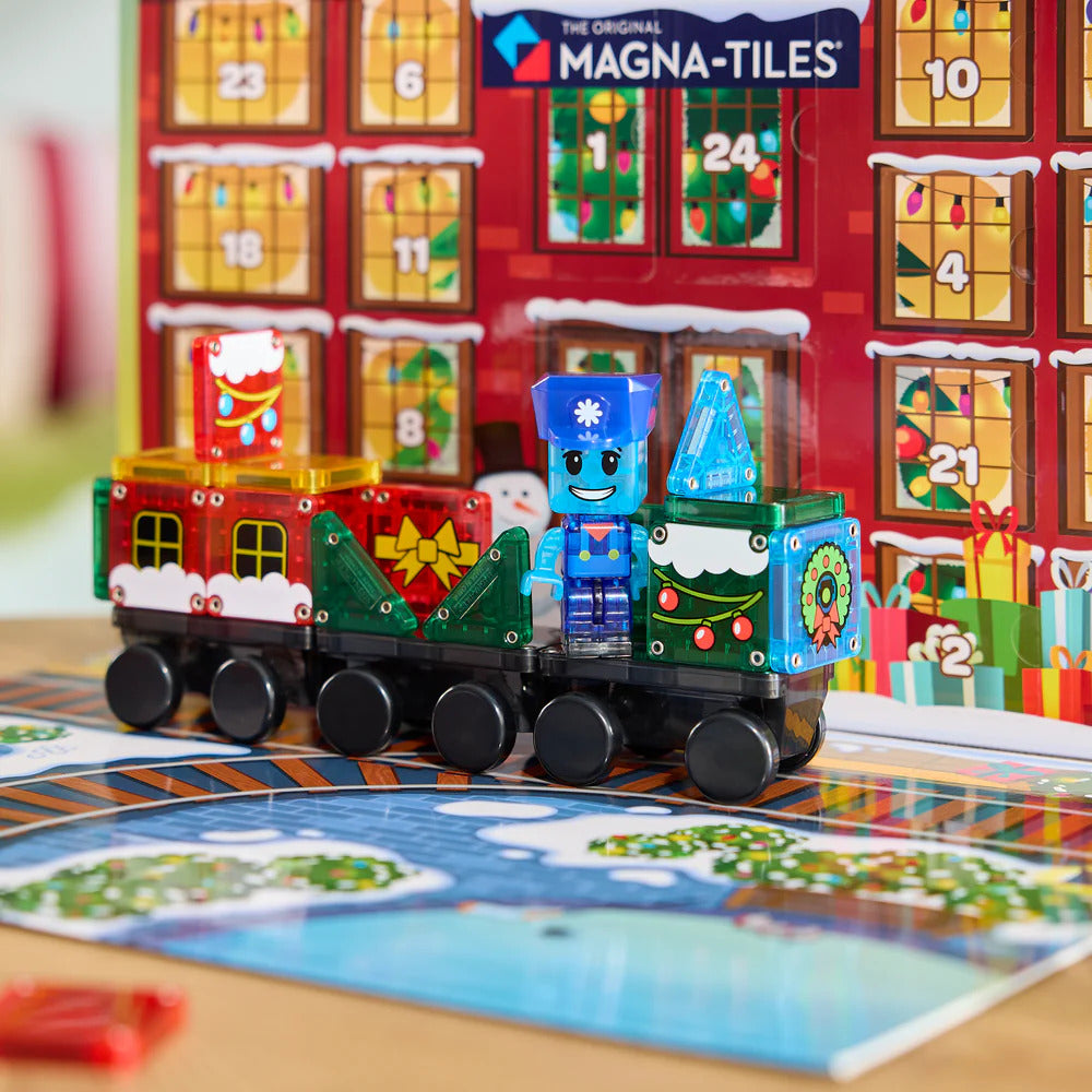 Magna-Tiles microMAGS Advent Calendar 34 Piece Set