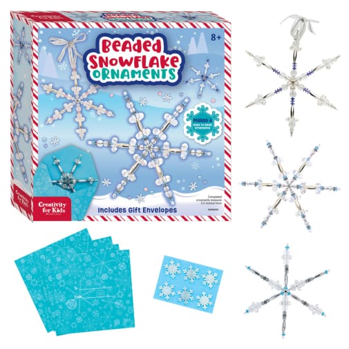 Beaded Snowflake Ornaments