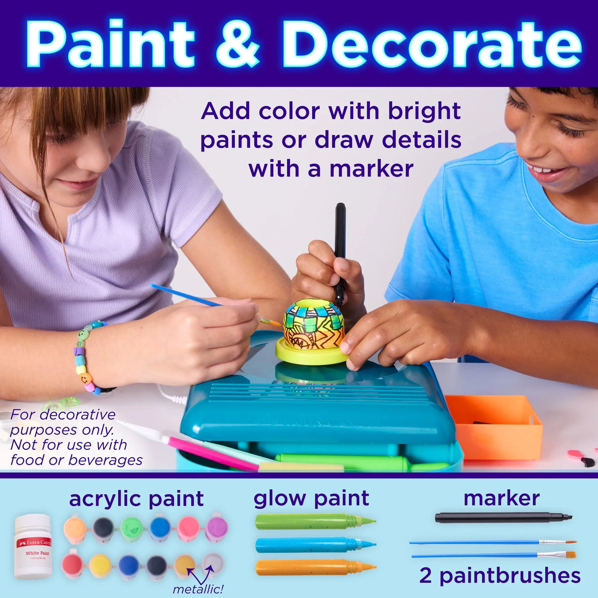 Neon Glow Pottery Studio