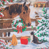Crystal Art Card Kit Christmas Friendship