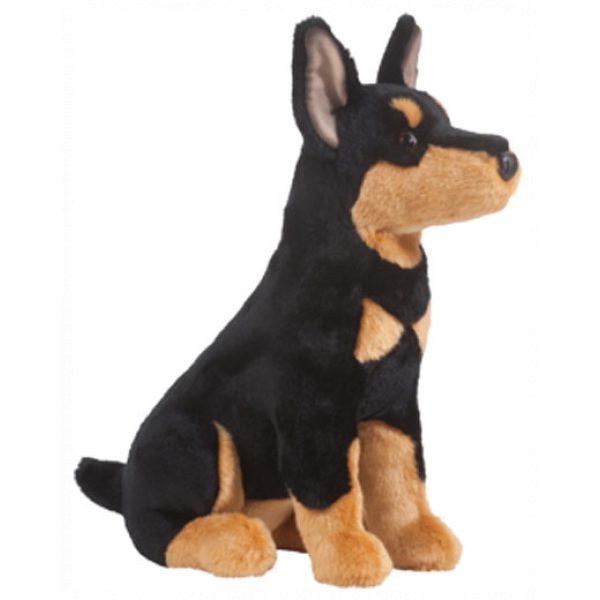 Doberman stuffed outlet toy