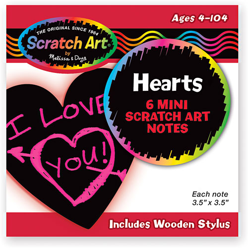 scratch art heart