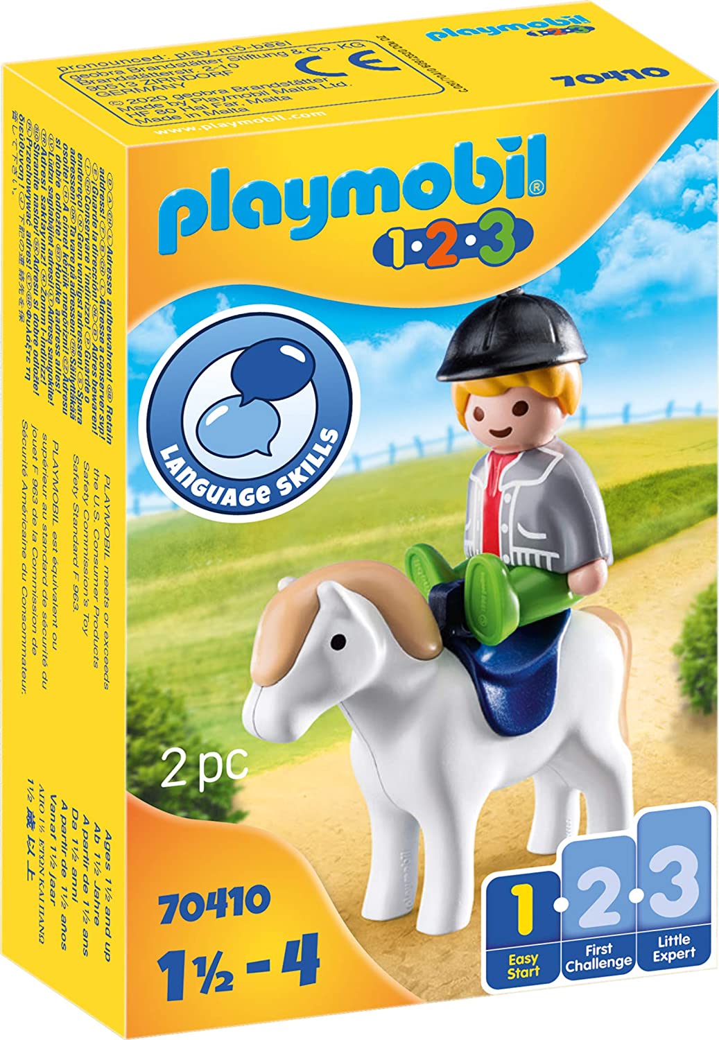Nutteloos Bengelen filter Playmobil 123 Boy with Pony - Toy Box your families home for Playmobil!