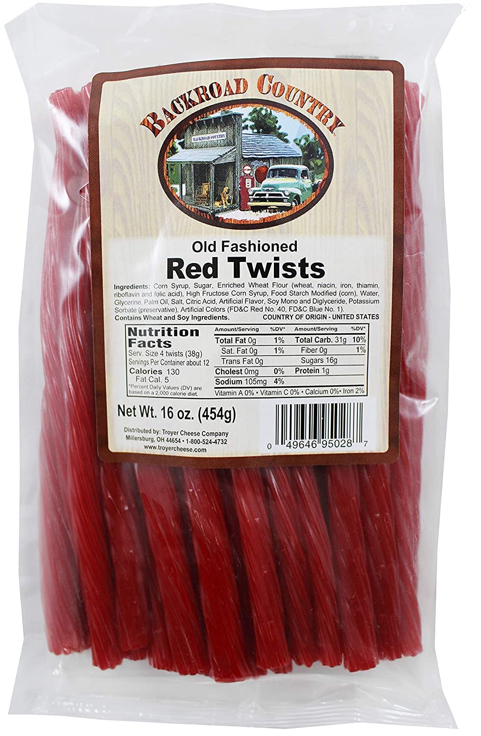 Backroad Country Licorice Red Raspberry Twists - Toy Box Michigan ...