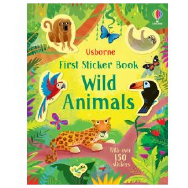 First Sticker Book wild Animals - Toy Box Michigan educational toy store