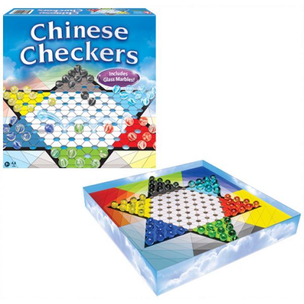 Chinese Checkers with Glass Mar