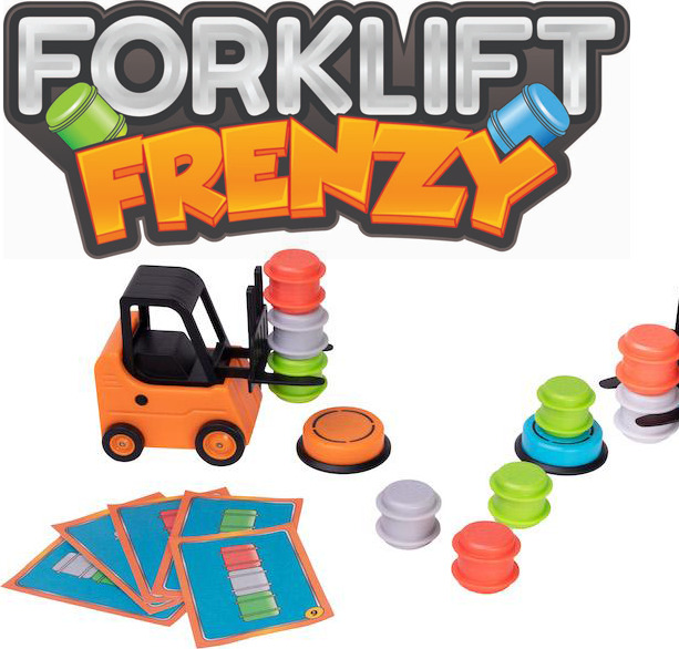 🙋‍♀️ Candice on Instagram: 🏗 Fat Brain Forklift Frenzy 🏗 Forklift Frenzy  is a fast-paced barrel stacking challenge for two players Use your mini  forklift to stack the barrels based on the
