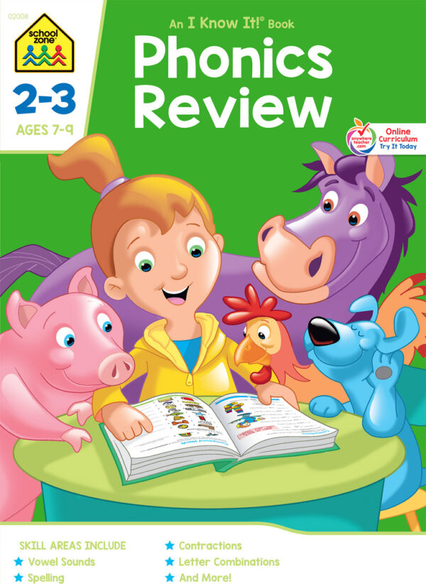 Phonics Review Grades 2-3 Workbook