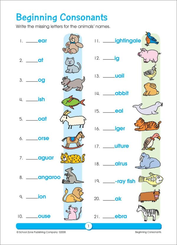 Phonics Review Grades 2-3 Workbook