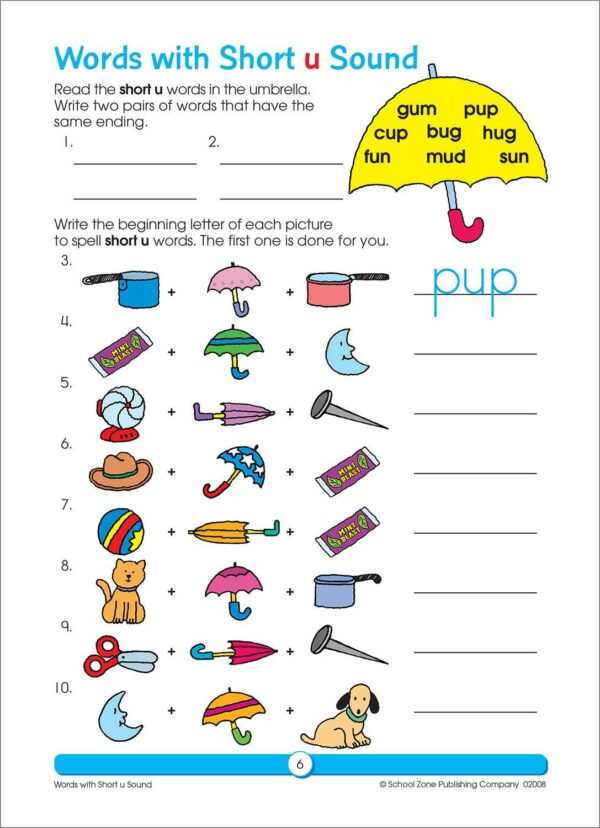 Phonics Review Grades 2-3 Workbook