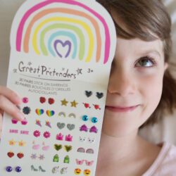 Rainbow Love Sticker Earrings