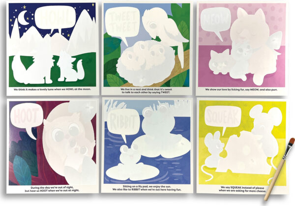 Water Amaze Water Reveal Boards - Baby Animals (13 PC Set)