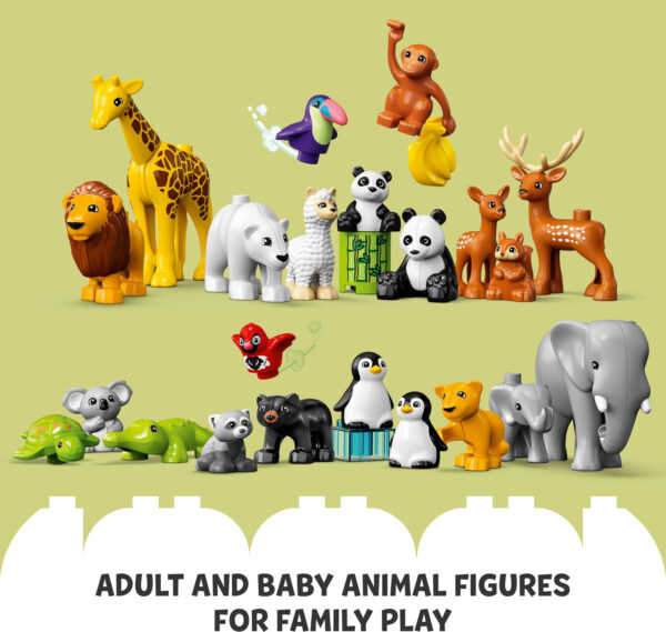 LEGO® DUPLO® Wild Animals of the World Toy Set