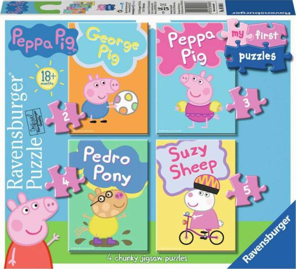 My First Puzzles: Peppa Pig (2, 3, 4, 5 Piece Puzzles)