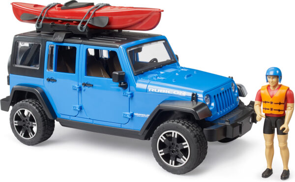 Bruder Jeep Wrangler Rubicon with Kayak & Figure