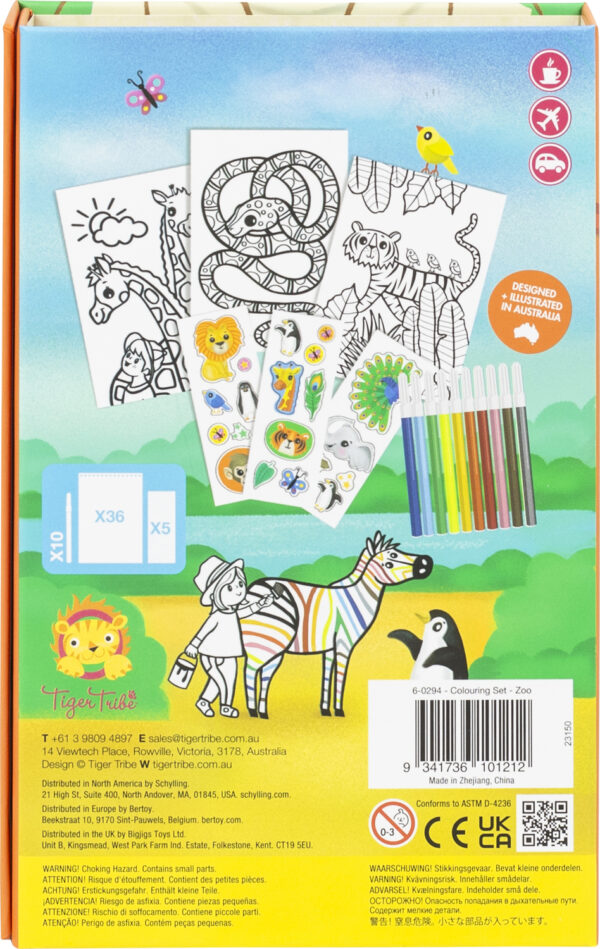 Coloring Set - Zoo