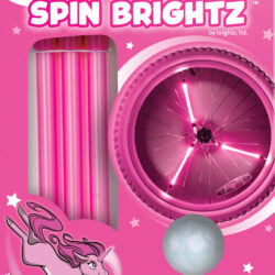 Spinbrightz Kidz LED Solid Pink Spoke Light Tubes