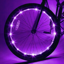 Wheelbrightz Purple Led Bicycle Wheel Light