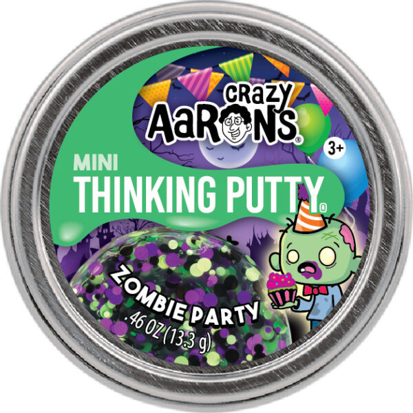 Mini Zombie Party - 2" Thinking Putty Tin