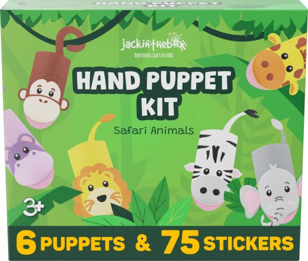 JackInTheBox Hand Puppet Kit - Safari Animals