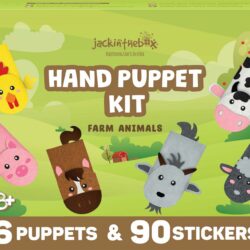 JackInTheBox Hand Puppet Kit - Farm Animals