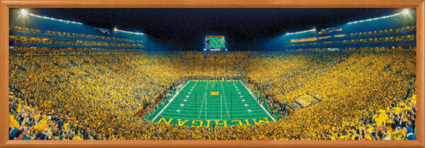 Michigan Wolverines NCAA 1000pc Panoramic Puzzle - End Zone