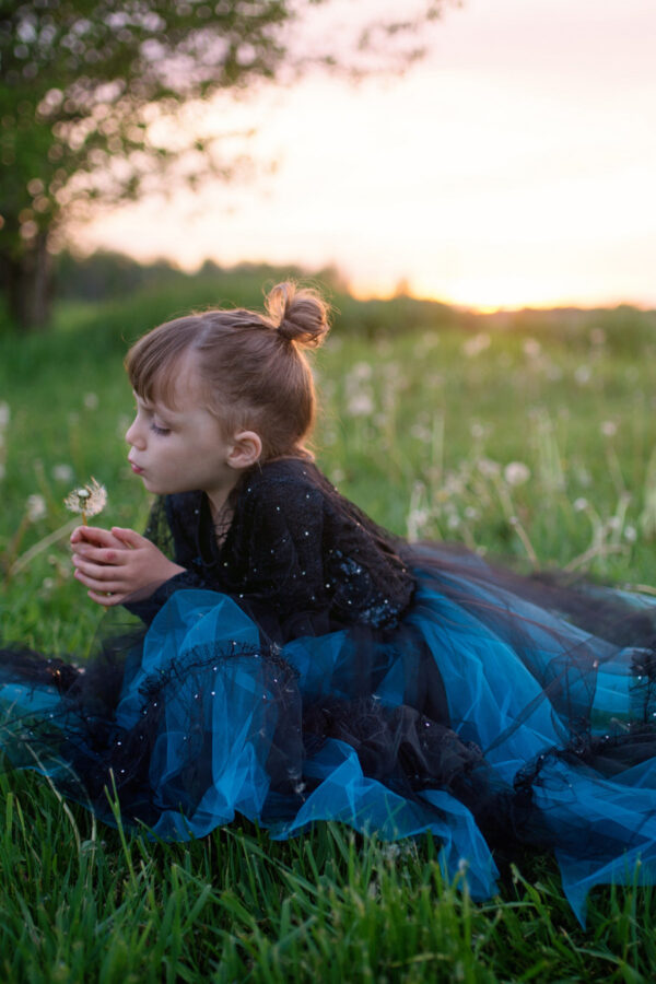 Luna The Midnight Witch Dress & Headband (Size 5-6)