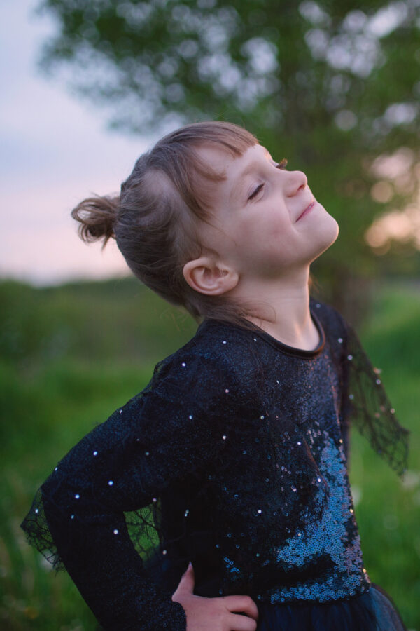 Luna The Midnight Witch Dress & Headband (Size 5-6)