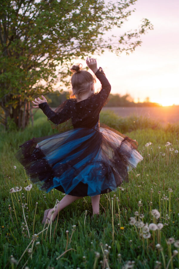 Luna The Midnight Witch Dress & Headband (Size 5-6)