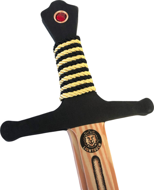 Liontouch Pretend-Play WoodyLion Sword - Large Black and Gold