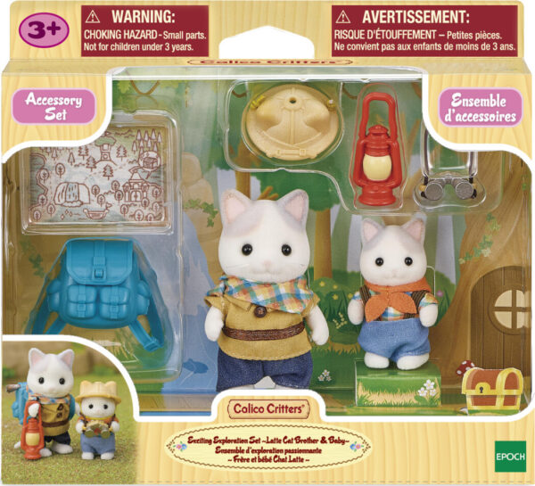 Exciting Exploration Set -Latte Cat Brother and Baby