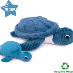 Sea Turtle Mom and Her Baby (Medium - Blue)