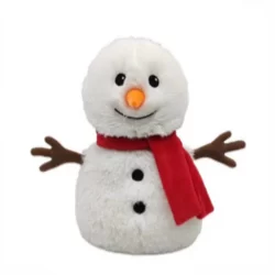 Warmies Snowman Red Scarf