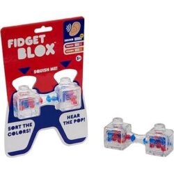 Fidget Blox Barbell Blue and Red